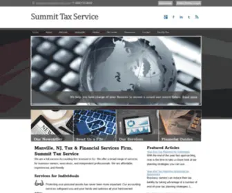 Summittaxservice.com(Take a look at our Home page. Summit Tax Service) Screenshot