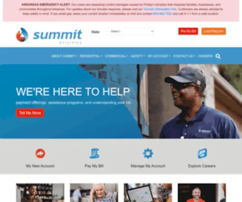 Summitutilities.com(Summit Utilities) Screenshot