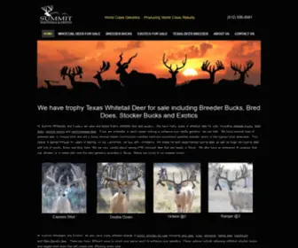 Summitwhitetails.com(Summit Whitetails & Exotics) Screenshot