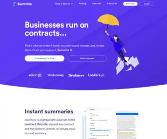 Summize.it(Understand, Manage & Review Contracts Instantly) Screenshot