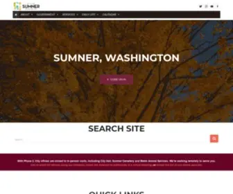 Sumnerwa.gov(Come on in) Screenshot
