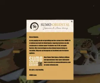 Sumo-Oriental.com(Contact Rotterdam) Screenshot