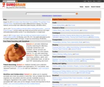 Sumobrain.com(Patents) Screenshot