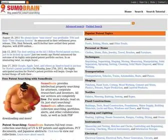 Sumobrain.org(Patents) Screenshot