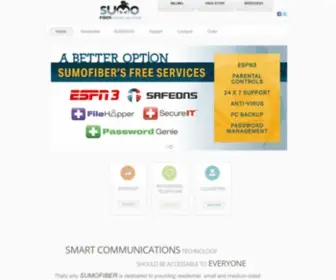 Sumofiber.com(Fiber Internet Service) Screenshot