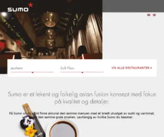 Sumorestaurant.no(Sumo) Screenshot
