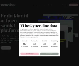 Sumoshop.dk(Fleksibel og brugervenlig webshop) Screenshot