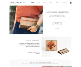 Sumsaara.com(Eco-Conscious Luxury Fashion Accessories) Screenshot