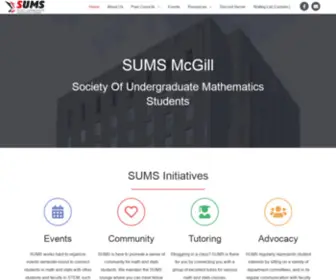 SumsmcGill.ca(SUMS McGill) Screenshot