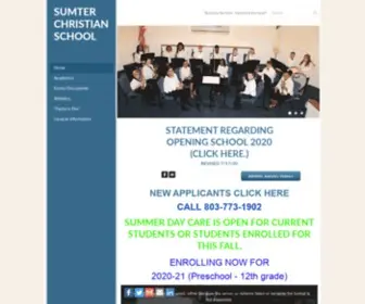 Sumterchristian.org(Sumter Christian School) Screenshot