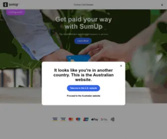 Sumup.com.au(Explore our card readers and payment solutions) Screenshot