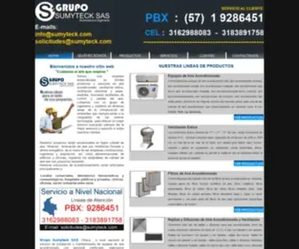 Sumyteck.com(Ventilación industrial) Screenshot