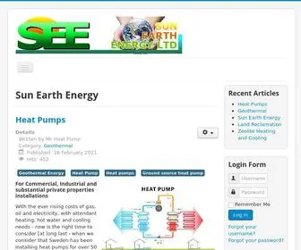 Sun-Earth-Energy.com(Sun Earth Energy) Screenshot