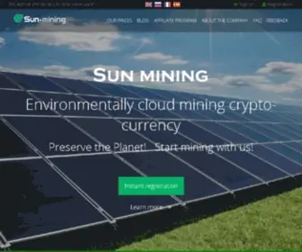 Sun-Mining.com(Sun Mining) Screenshot