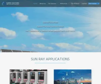 Sun-Ray-Solutions.com(Sunray for Energy Saving Systems) Screenshot