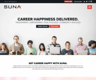 Suna.com(National Staffing and Talent Agency) Screenshot