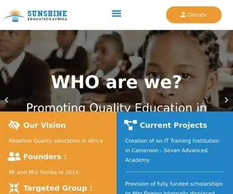 Sunafredu.org(Redefine Quality education in Africa) Screenshot