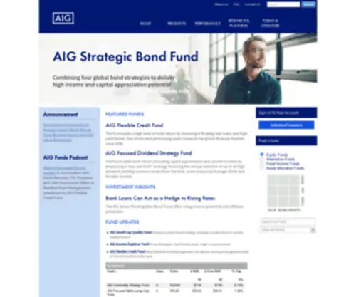 Sunamericafunds.com(AIG Funds) Screenshot