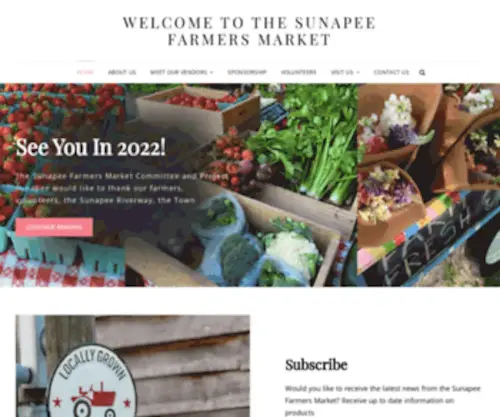 Sunapeefarmersmarket.com(The Sunapee Farmers Market) Screenshot