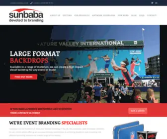 Sunbaba.co.uk(Event Branding Agency & Festival Branding Specialists) Screenshot