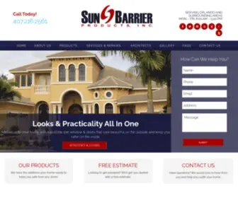 Sunbarrierproducts.com(Hurricane Home Security Products) Screenshot