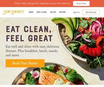 Sunbasket.com(Eat Well with Healthy Meal Delivery) Screenshot
