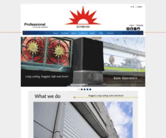 SunbeamGate.com(Roller Shutters) Screenshot