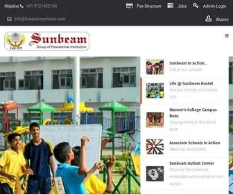 Sunbeamschools.com(Sunbeam CBSE School Varanasi) Screenshot