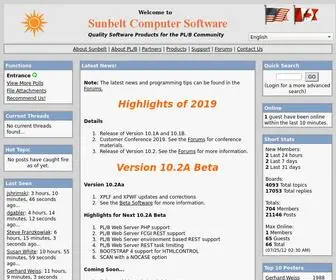 Sunbelt-PLB.com(Home page for Sunbelt Computer Systems) Screenshot