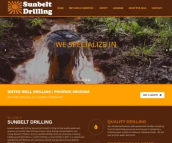 Sunbeltdrilling.com(Sunbelt Drilling's water well drilling in Phoenix Arizona) Screenshot