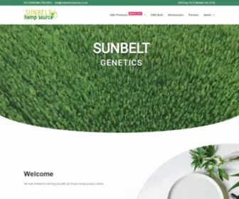 Sunbelthempsource.com(Sunbelt Hemp Source) Screenshot