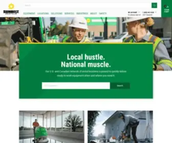 Sunbeltrentals.com(Equipment & Tool Rental Company) Screenshot