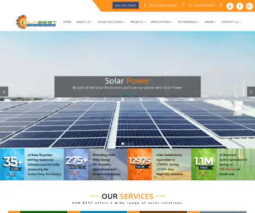 Sunbest.in(Leading Solar Company in India) Screenshot