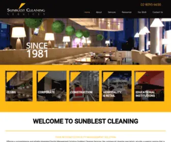 Sunblest.com.au(Commercial Cleaning Specialists) Screenshot