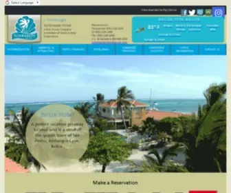 Sunbreeze.net(San Pedro Belize Hotel) Screenshot