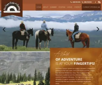 Suncanyonlodge.com(Montana Lodge & Outfitting) Screenshot