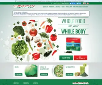 Sunchlorella.co.uk(Sun Chlorella) Screenshot