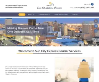 Suncityexpresscourierservices.net(Courier) Screenshot