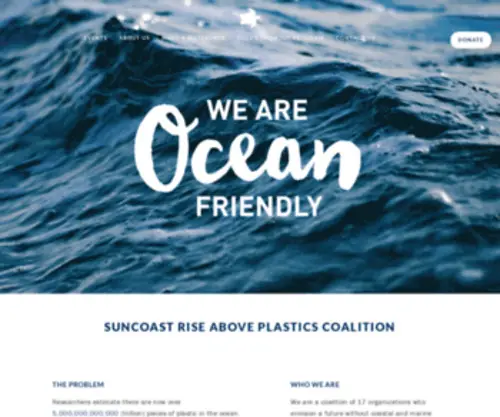 Suncoast-Rap.org(Suncoast Rise Above Plastics Coalition) Screenshot