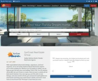 Suncoastbrevard.com(Suncoast Real Estate Group) Screenshot