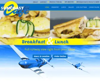 Suncoastcafe.com(Suncoast Café at Venice FL Airport) Screenshot