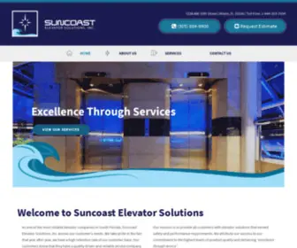 Suncoastelevatorsolutions.com(Miami, FL Elevator Company) Screenshot