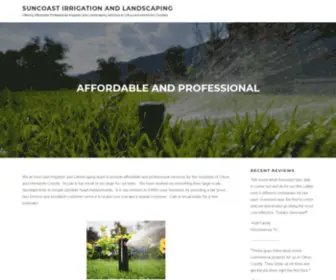 Suncoastirrigationandlandscaping.com(Offering Affordable Professional Irrigation and Landscaping Services to Citrus and Hernando Counties) Screenshot