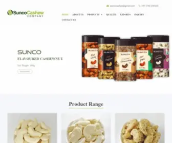 Suncocashew.com(SUN CASHEW INDUSTRIES) Screenshot