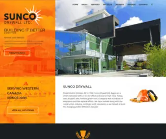 Suncodrywall.ca(Sunco Drywall Ltd) Screenshot