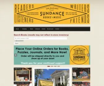 Sundancebookstore.com(Sundance Books and Music) Screenshot