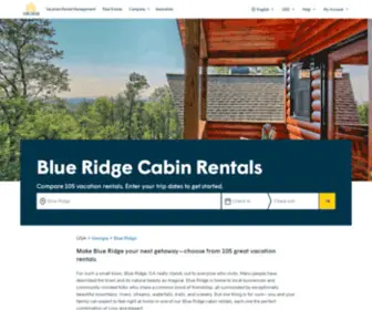 Sundancecabinrentals.com(Blue Ridge Cabin Rentals) Screenshot