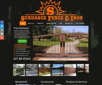 Sundancefence.com(Ornamental Iron And Decorative Wood Fence) Screenshot