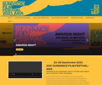 Sundancefilmfestivalasia.org(Sundance Film Festival) Screenshot