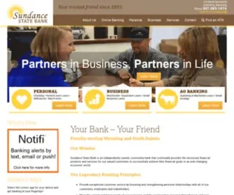 Sundancestate.bank(Proudly serving Wyoming and South Dakota Our Mission Sundance State Bank) Screenshot